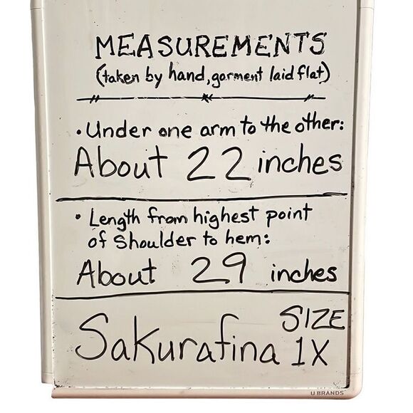 Sakurafina v-neck cosmic print tank in blue & pink size 1X - Picture 11 of 11